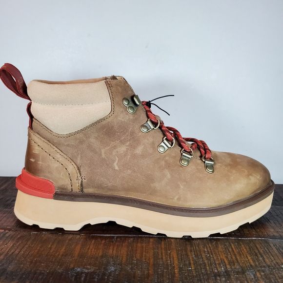 Sorel Hi Line Hiker Womens Size 9.5 Mid Boots Shoes Waterproof Tan Brown - Picture 5 of 12